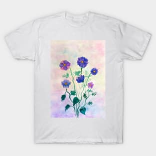 Botanical Flower composition in watercolor T-Shirt